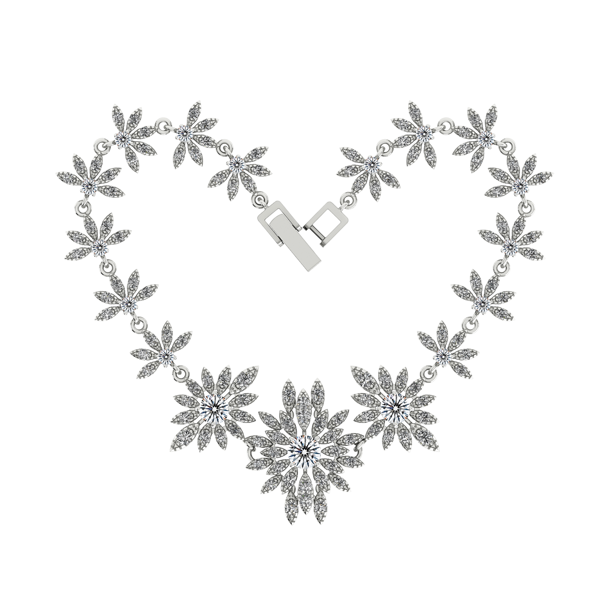 Lắc đính đá CZ vàng 14K Flashing 3C GVBC0013519