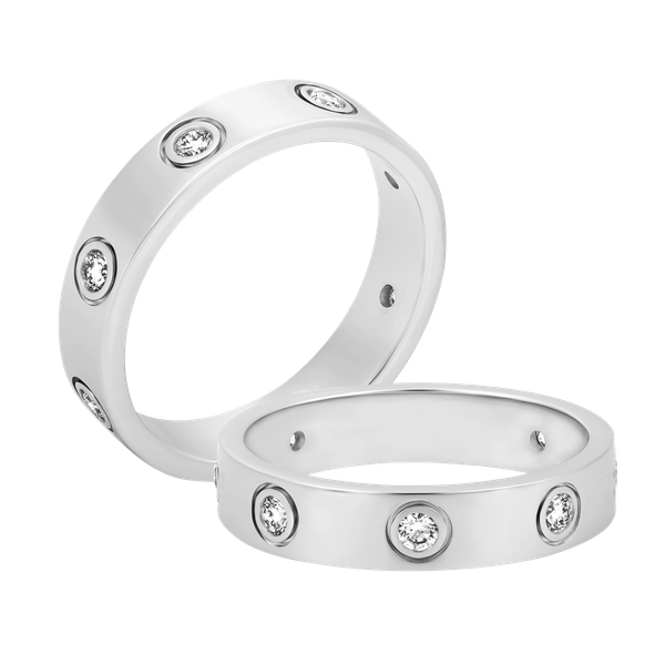 Nhẫn nữ kim cương viên vàng 14K Love of life