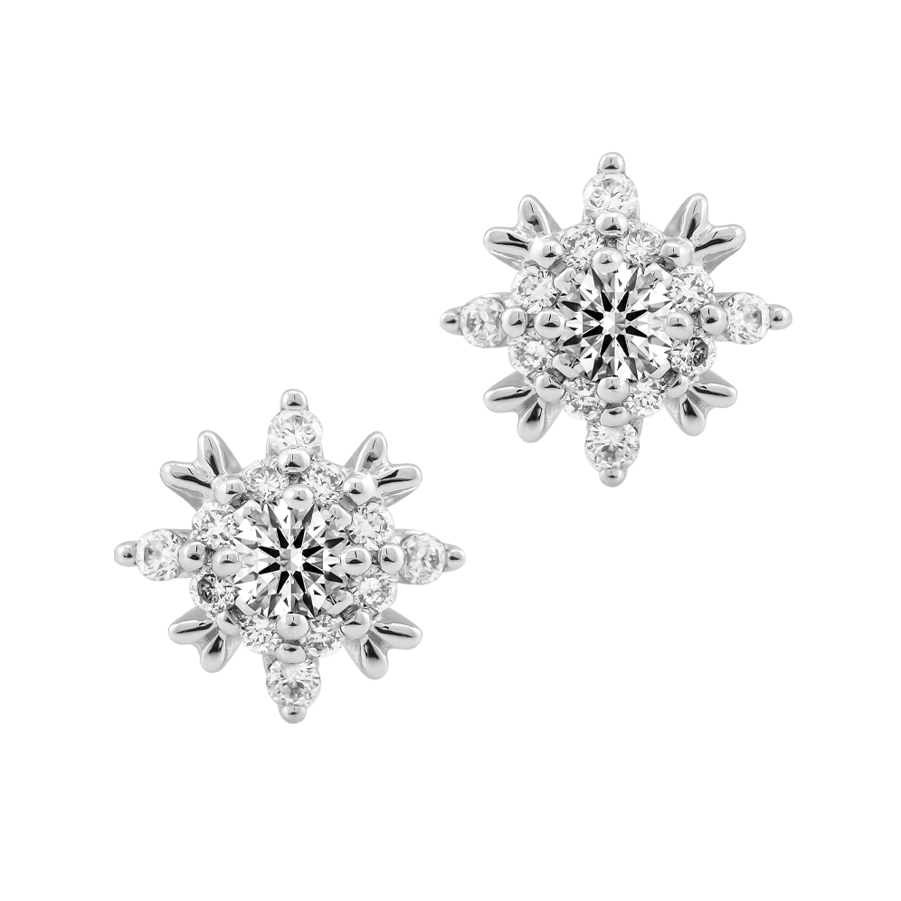 Hoa tai kim cương vàng 14K Glomeration 5p GVER0092417