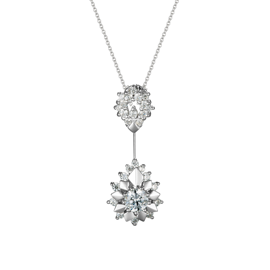 Mặt kim cương tấm vàng 14K Fetchingly N 3C