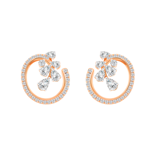 Hoa tai kim cương viên vàng 18K Jena A425 TD