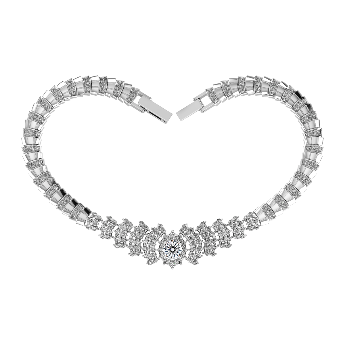 Lắc đính đá CZ vàng 14K Stylize 3C