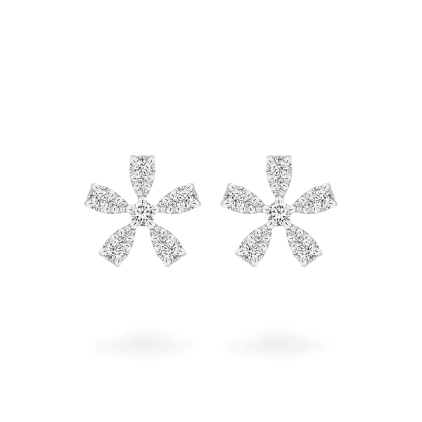 Hoa tai kim cương viên vàng 14K Intimite TD