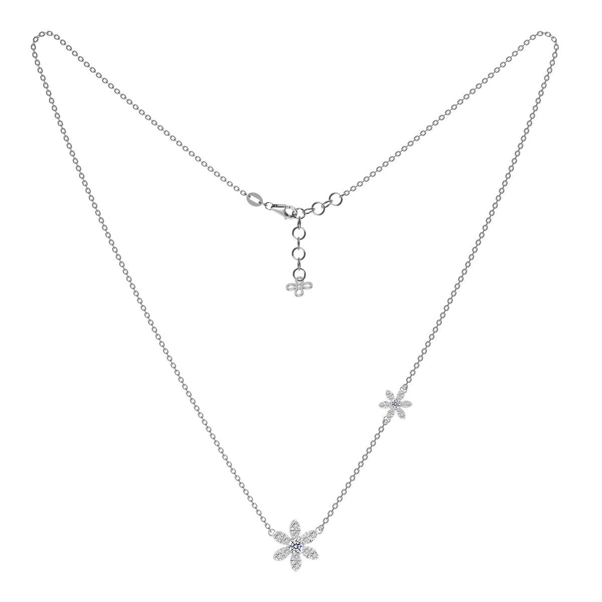 Dây liền mặt kim cương viên vàng 14K Lavia TD