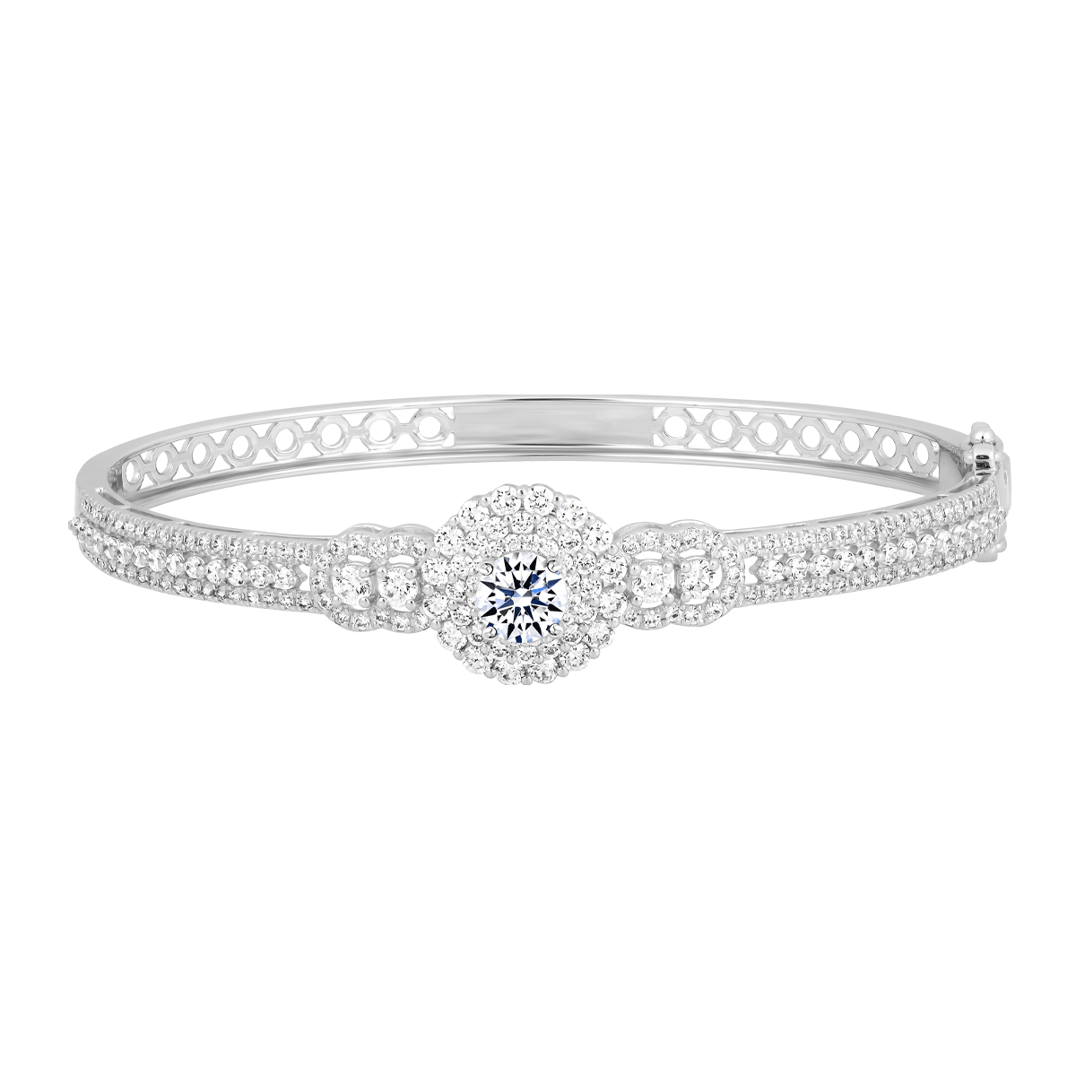 Vòng đeo tay đính đá CZ vàng 10K Cleverly 5C