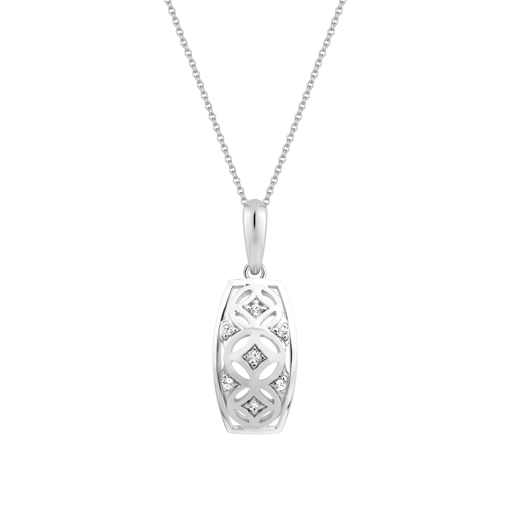 Mặt đính đá CZ vàng 18K Fulvous