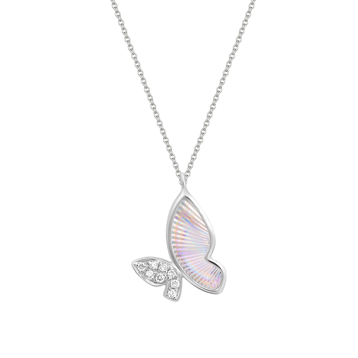 Dây liền mặt kim cương viên vàng 14K Jeny A027 TD