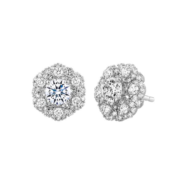 Hoa tai kim cương tấm vàng 14K Arlana 3C GVER0091084