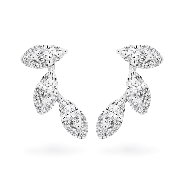 Hoa tai kim cương viên vàng 14K Jena A233 TD