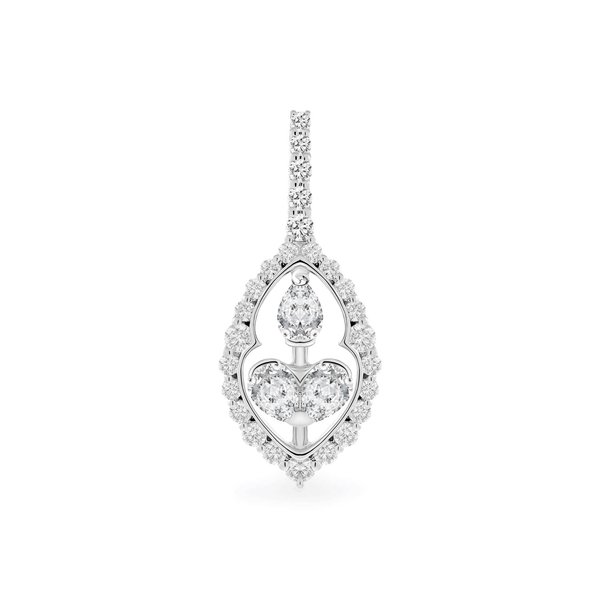 Mặt kim cương viên vàng 18K Jena A436 TD