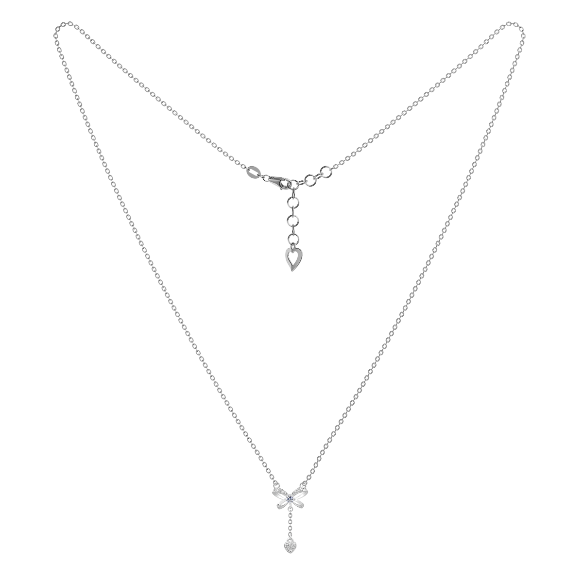 Dây liền mặt kim cương viên vàng 14K Commendy TD