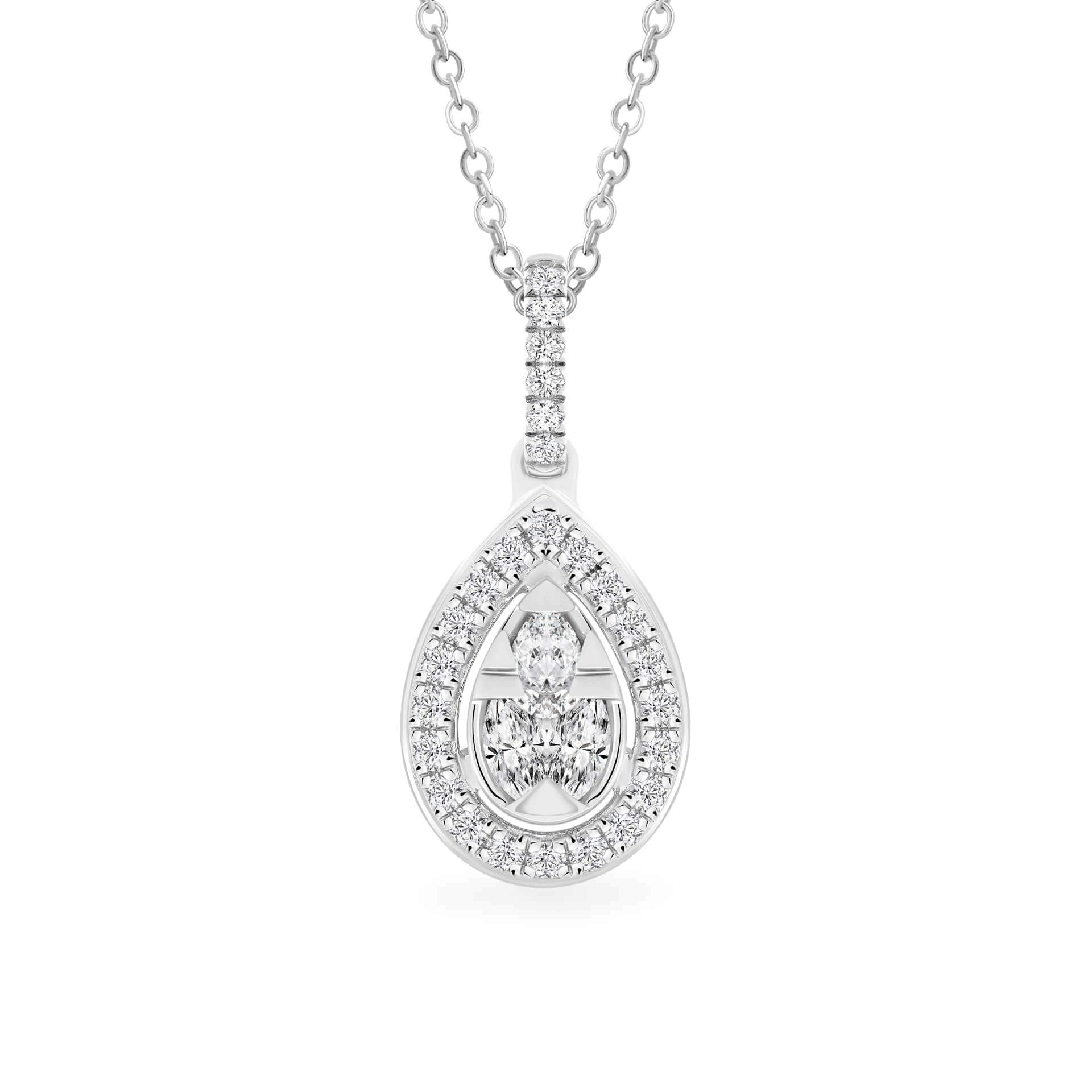 Mặt kim cương viên vàng 14K Jena A072 TD