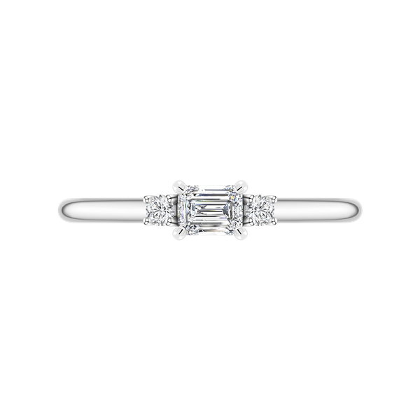 Nhẫn nữ kim cương viên vàng 14K Jena A496 TD