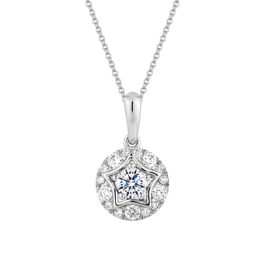 Mặt kim cương viên vàng 14K Ryshia GIA 3C