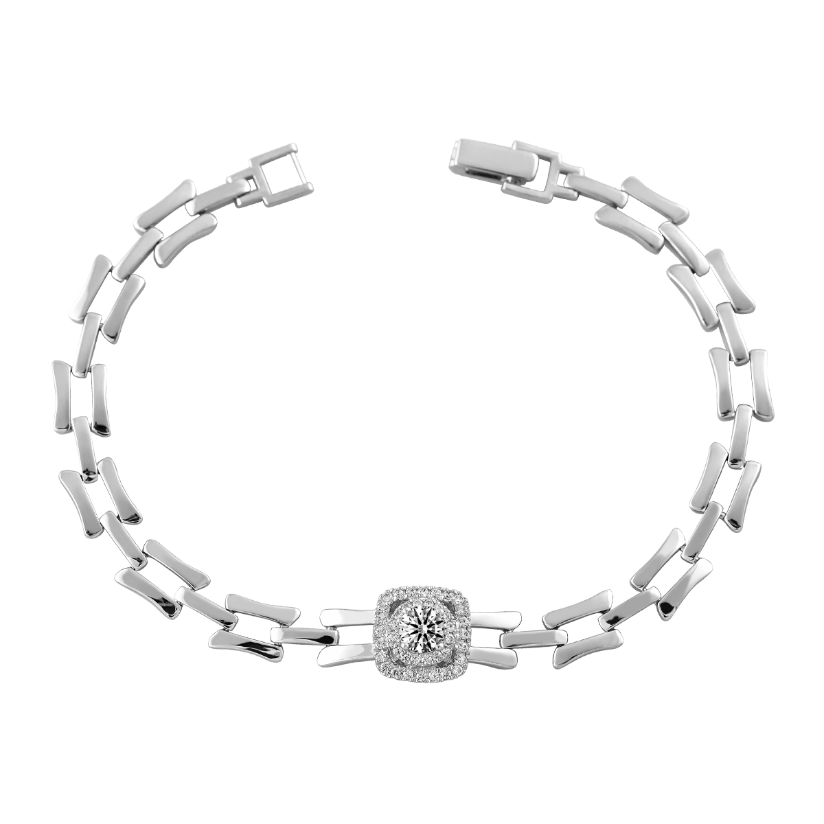 Lắc đính đá CZ vàng 14K Basque N 3C