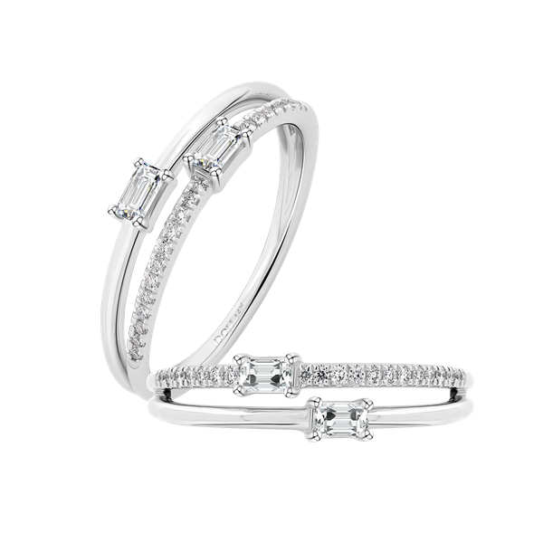 Nhẫn nữ kim cương viên vàng 14K Jena A553 TD