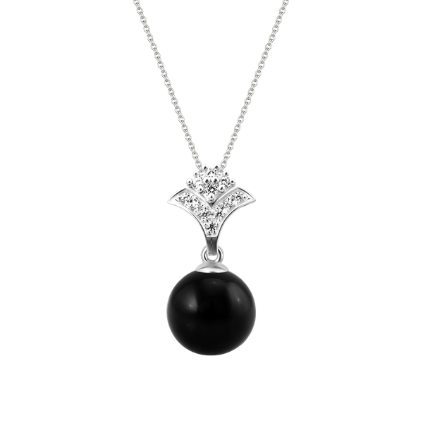 Mặt đính đá Onyx vàng 10K Luxus N Ony