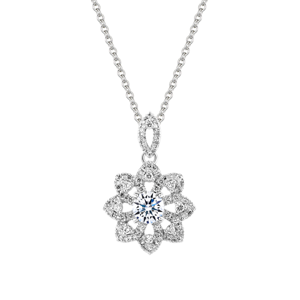 Ổ mặt kim cương tấm vàng 14K Florid 3C
