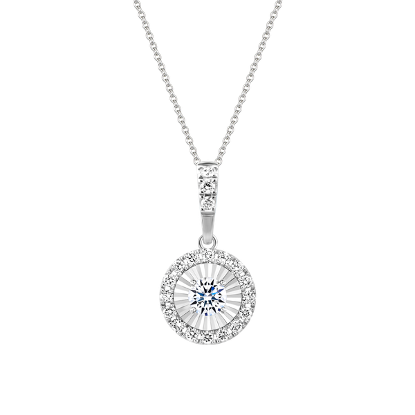 Mặt kim cương 8 Hearts & Arrows vàng 14K Sky D H&A 2C