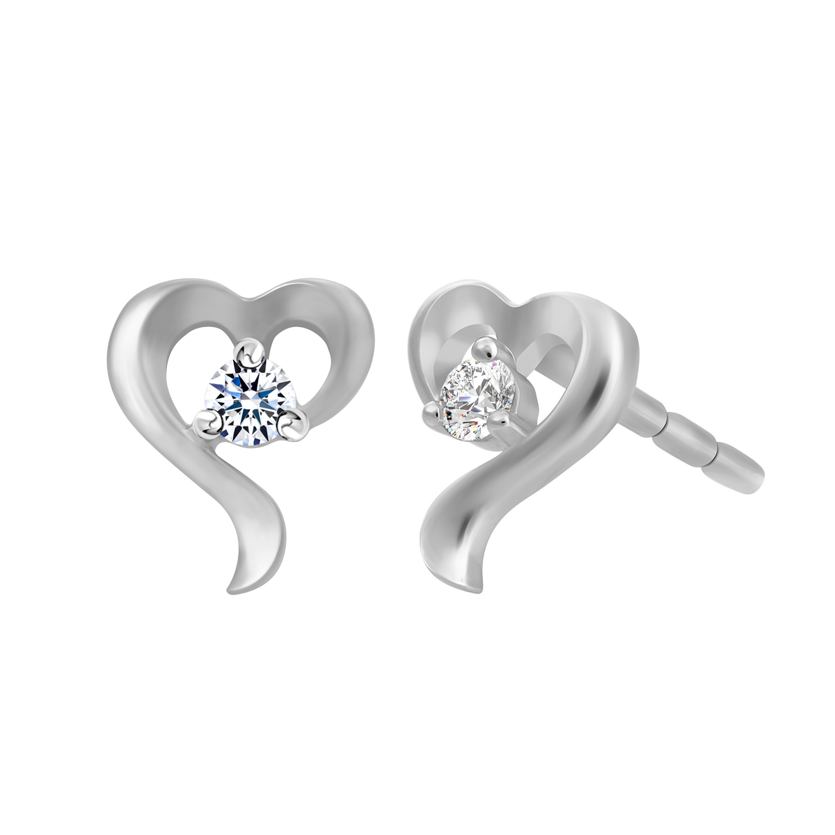 Hoa tai kim cương viên vàng 14K Preguntus