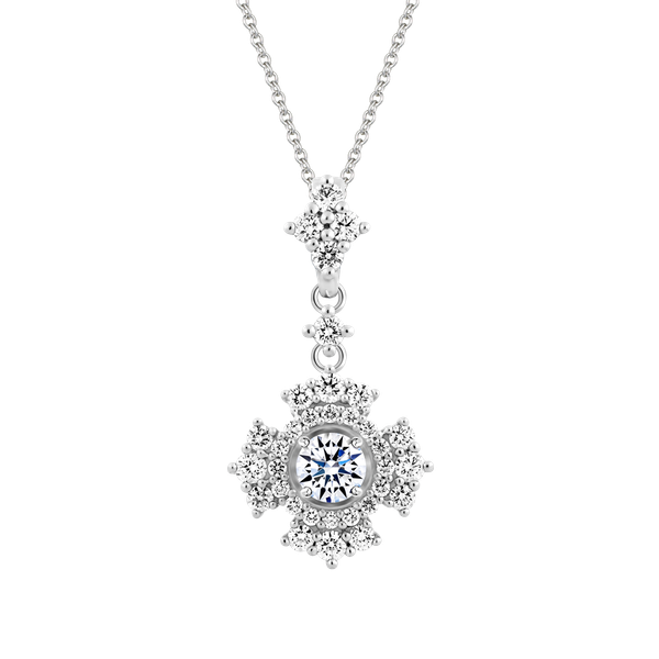 Mặt kim cương 8 Hearts & Arrows vàng 14K Karina N H&A 2C