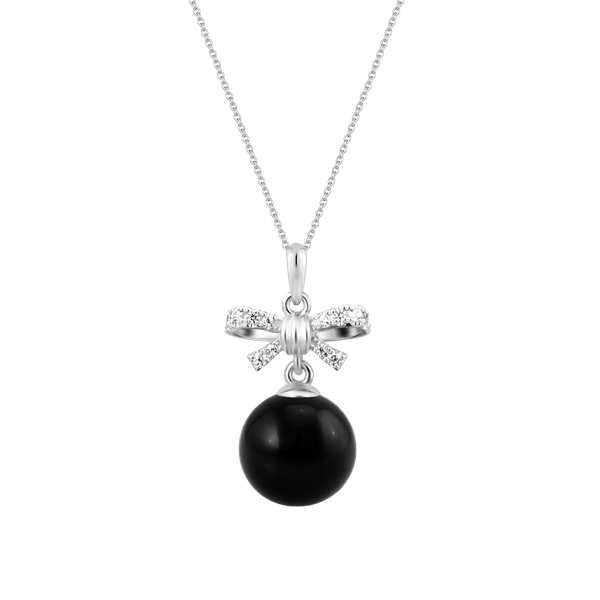Mặt đính đá Onyx vàng 10K Platonic N Ony