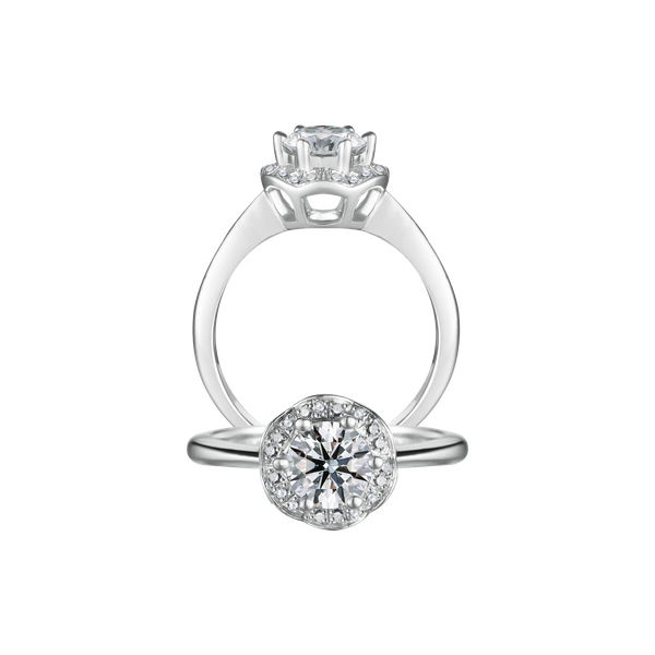 Nhẫn nữ kim cương tấm vàng 14K Gentle N 3C