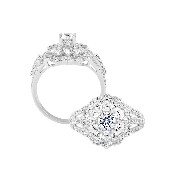 Nhẫn nữ đính đá CZ vàng 10K Majority 3C