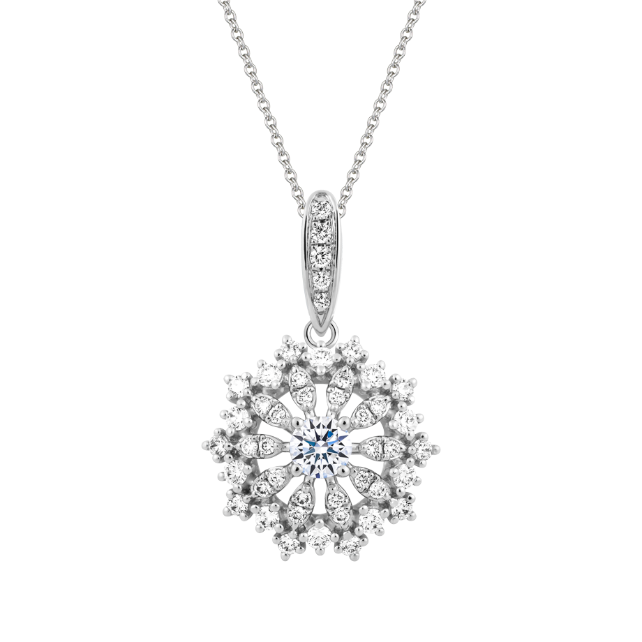 Mặt kim cương 8 Hearts & Arrows vàng 14K Fata N H&A 2C