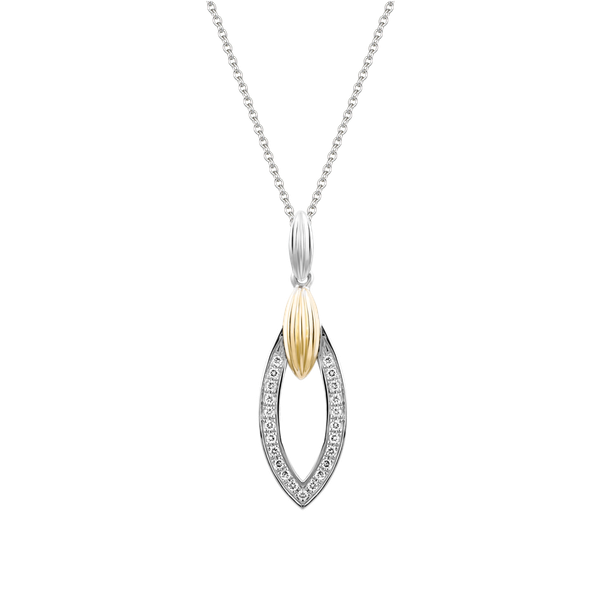 Mặt kim cương viên vàng 14K Laverna