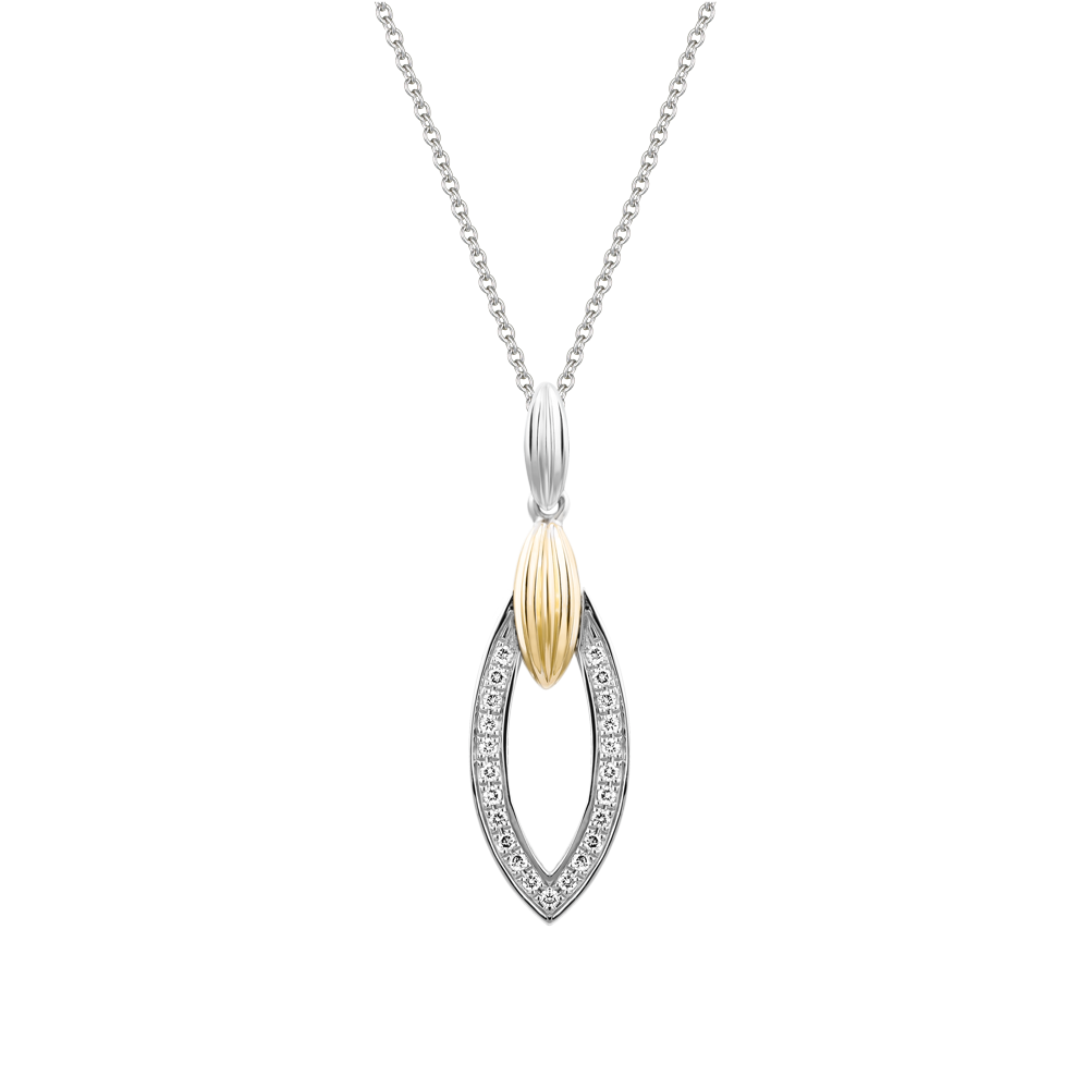 Mặt kim cương viên vàng 14K Laverna