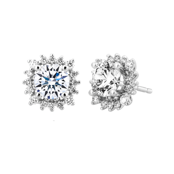 Ổ Bông kim cương tấm vàng 14K Ethelbert 3C