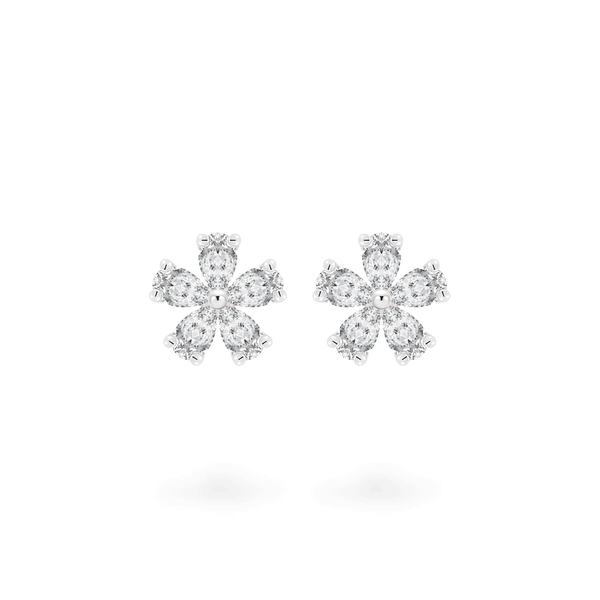 Hoa tai kim cương viên vàng 14K Jena A242 TD