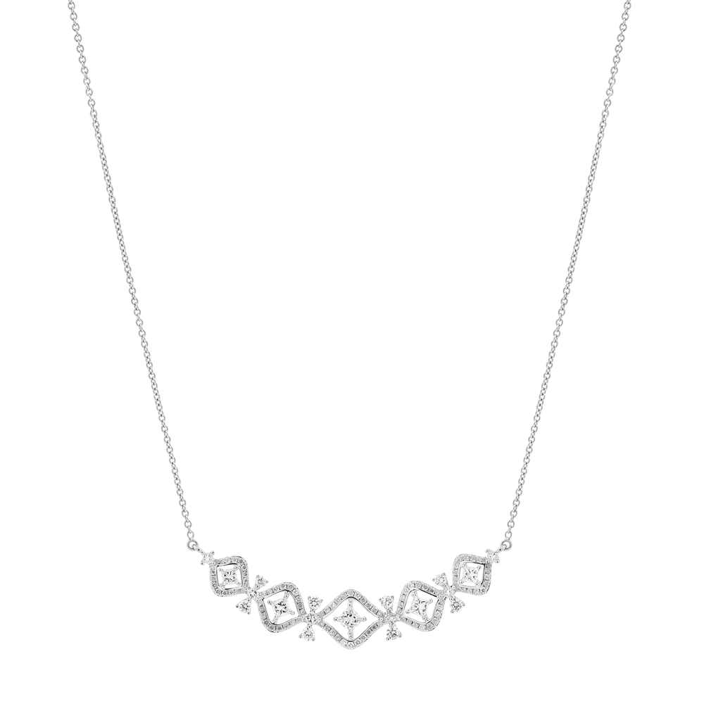 Dây liền mặt kim cương viên vàng 18K Jena A357 TD