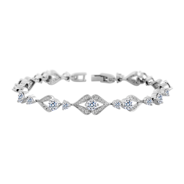 Lắc đính đá CZ vàng 14K Fiesta N 3C