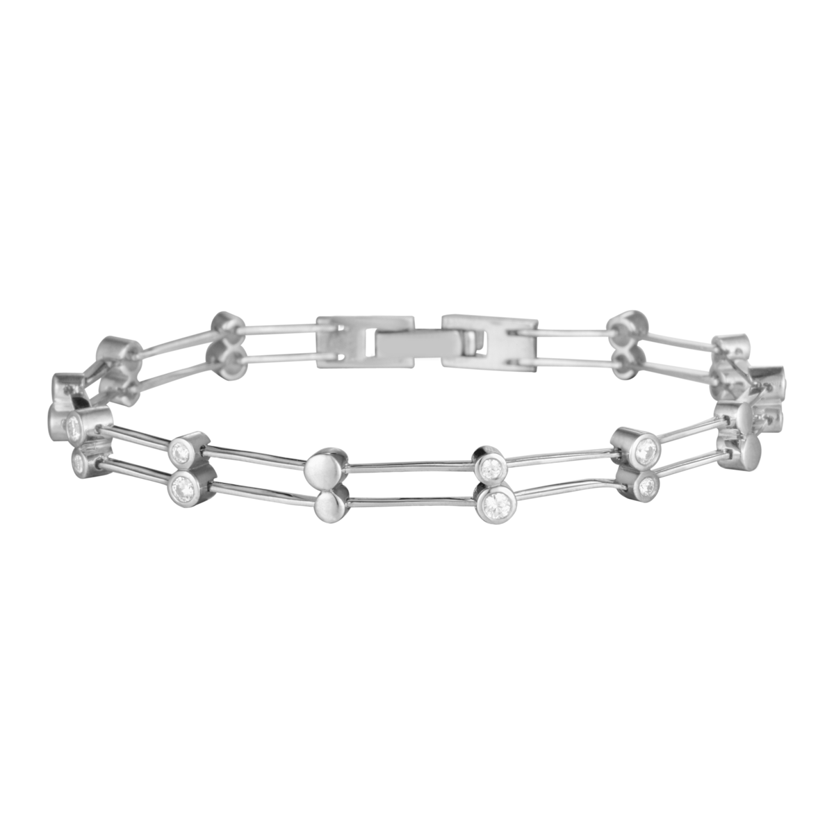 Lắc đính đá CZ vàng 14K Peony GVBC0013558