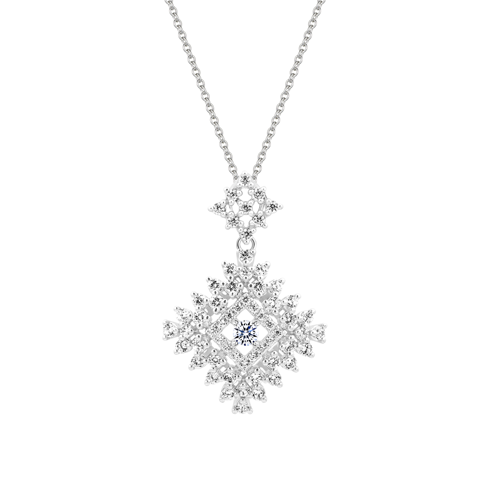 Mặt đính đá CZ vàng 14K Komica 5p