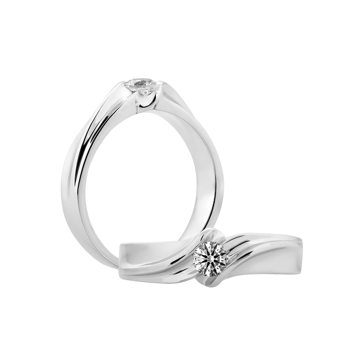 Nhẫn cưới nam đính đá CZ vàng 14K Dandy 2C M GVRG0233765