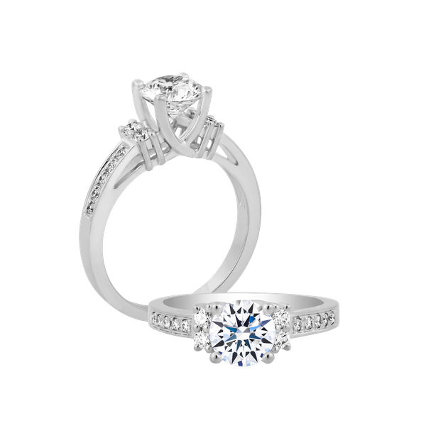 Nhẫn nữ kim cương tấm vàng 14K Vogue 3C GVRG0193913