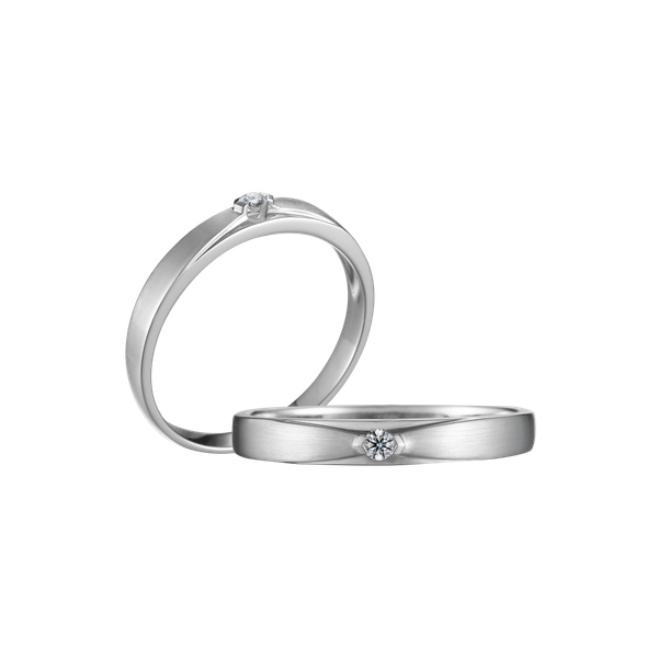 Nhẫn cưới nam kim cương viên vàng 14K Earlene M
