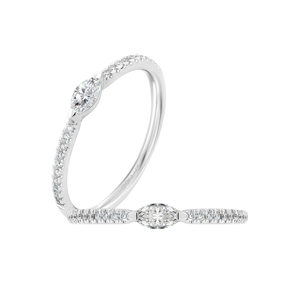 Nhẫn nữ kim cương viên vàng 14K Jena A498 TD