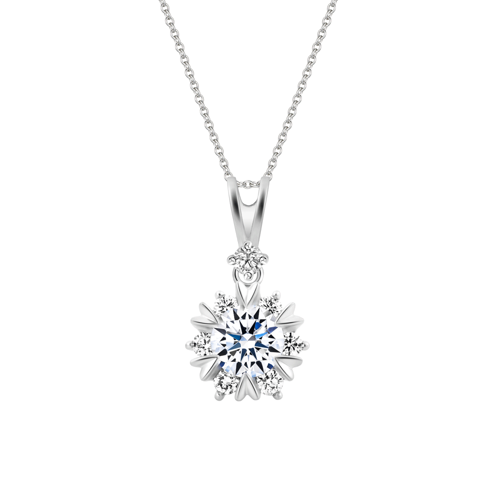 Mặt đính đá CZ vàng 14K Jamina 3C