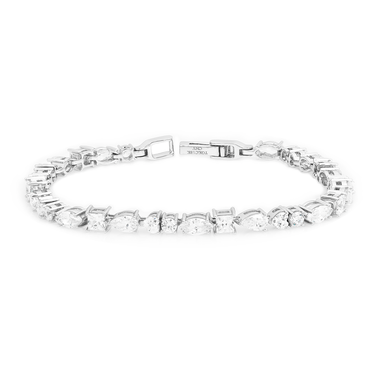 Lắc đính đá CZ vàng 18K Lumine