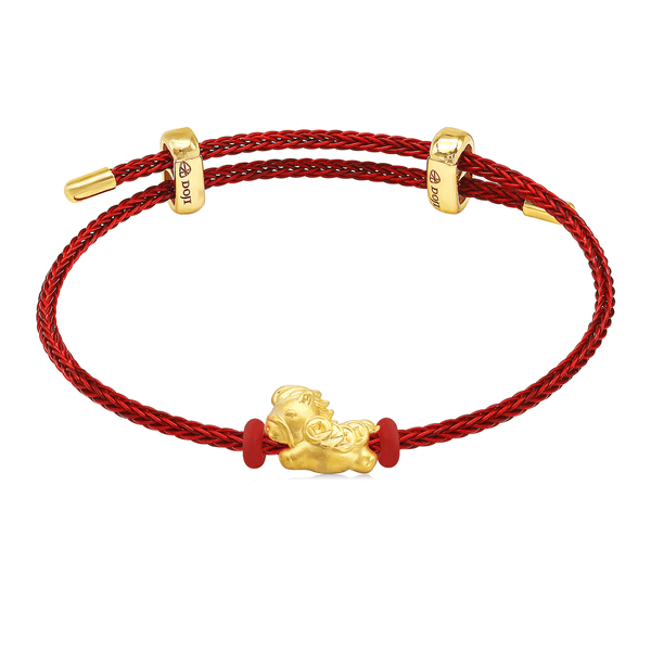 Lắc Vàng 24K Lucky Ponie CB500638 5D