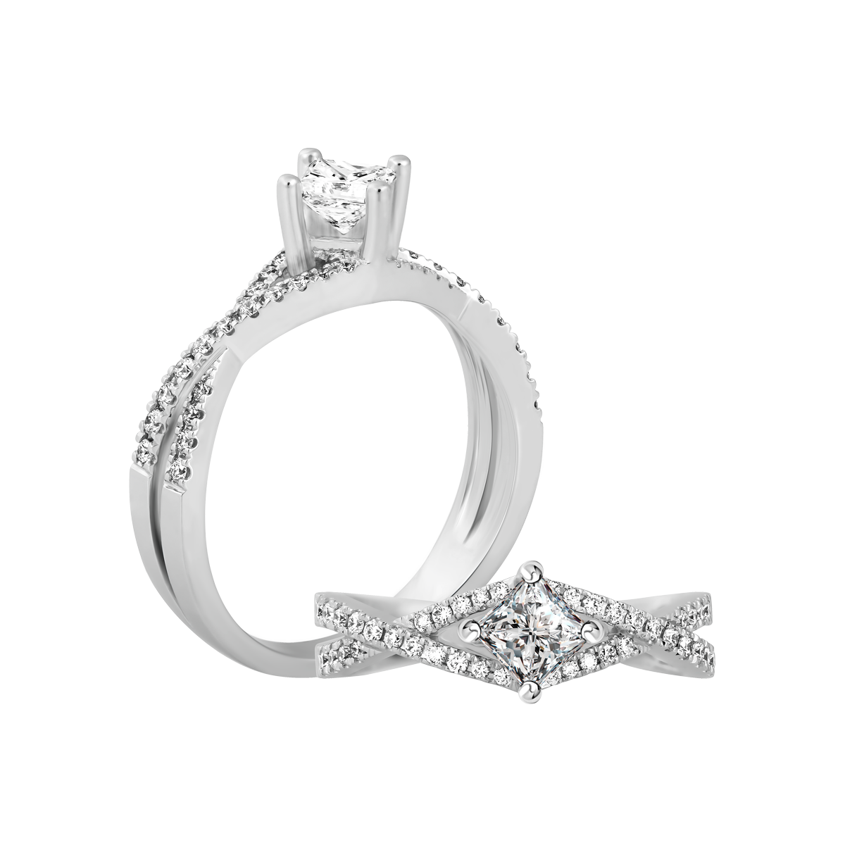 Nhẫn nữ kim cương viên vàng 14K Carmy PR 2C