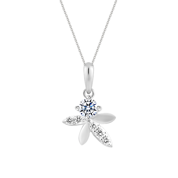 Mặt kim cương viên vàng 14K Fiora TD