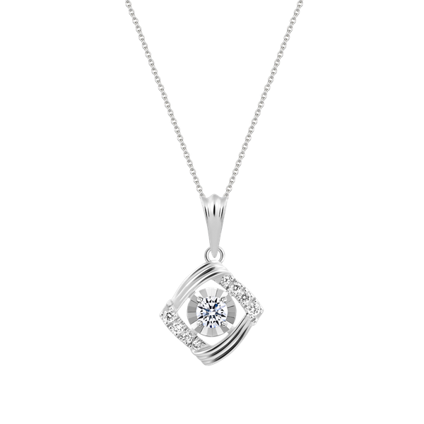 Mặt kim cương vàng 14K Delicato V2 10p