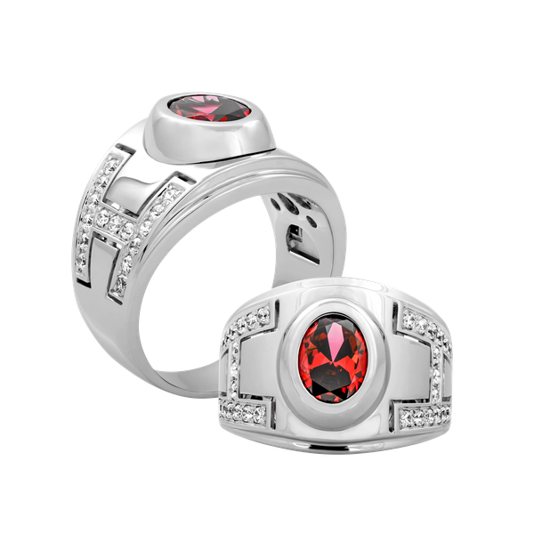 Nhẫn nam đính đá màu Ruby vàng 14K Pride S.Rub W GVRG0196539