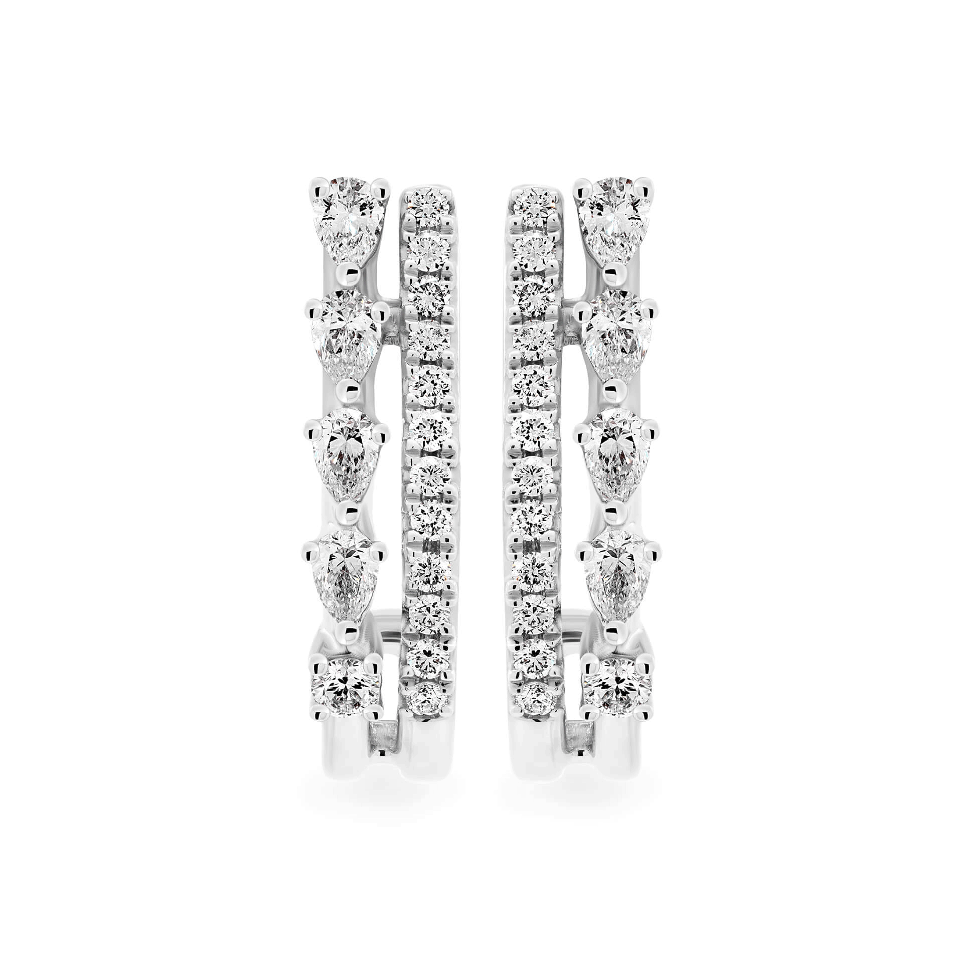 Hoa tai kim cương viên vàng 14K Jena A102 TD