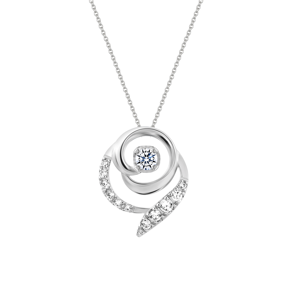 Mặt đính đá CZ vàng 10K Rosalia 1C